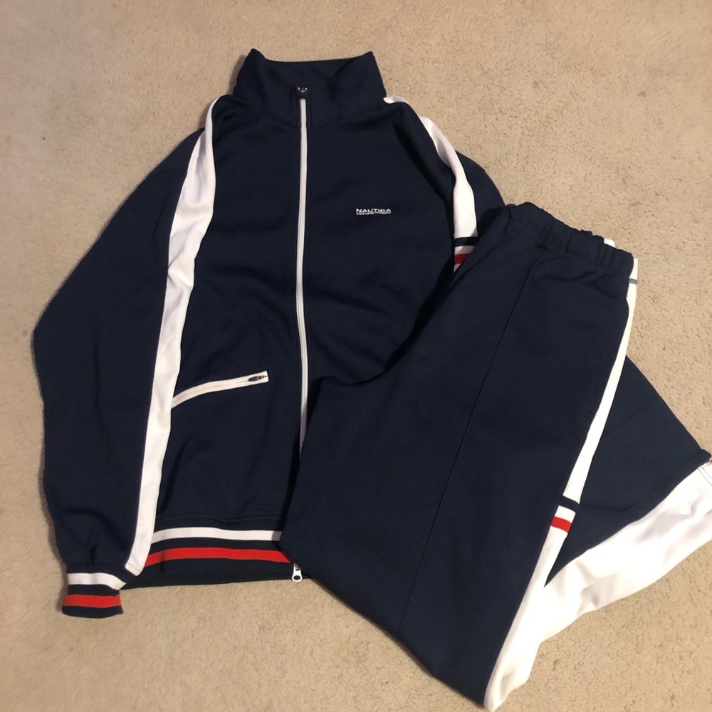men’s size large nautica track suit